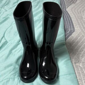UGG Glossy Black Women's Rain Boots